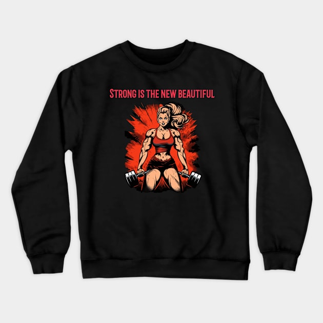 Strong is the new beautiful Crewneck Sweatshirt by Fotogora